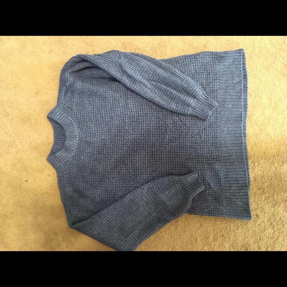 American eagle blue oversized leggings sweater